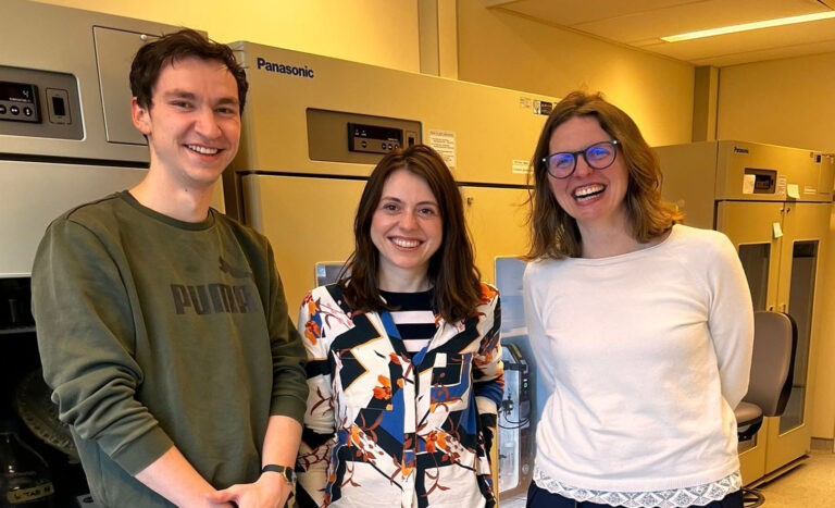 Group photo Clément Rouillon, Bruna Eckhardt and Francesca Mattiroli